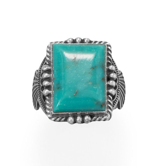 Michael Calladitto Other - Michael Calladitto Men's Bold Turquoise Native American Navajo Ring